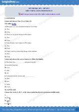 Đề thi học kì 1 Tiếng Anh 6 Friends Plus - Đề số 9
